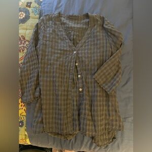 Gently used Cut Loose plaid blouse.